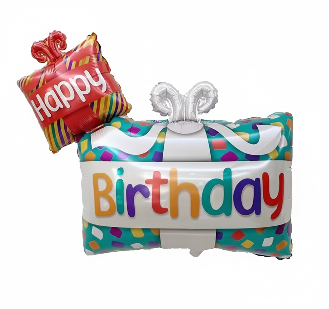 HAPPY BIRTHDAY DEFLATED FOIL BALLOON - Winterberries