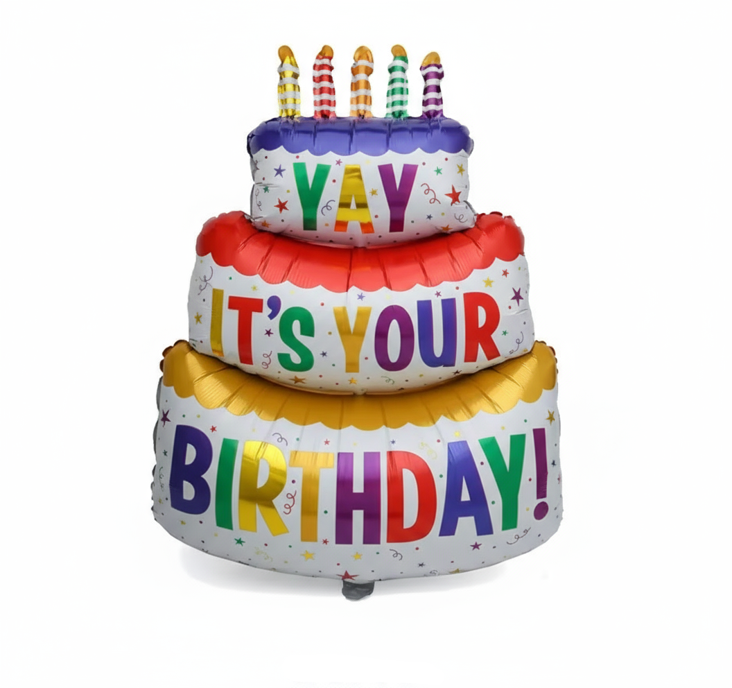 HAPPY BIRTHDAY DEFLATED FOIL BALLOON - Winterberries