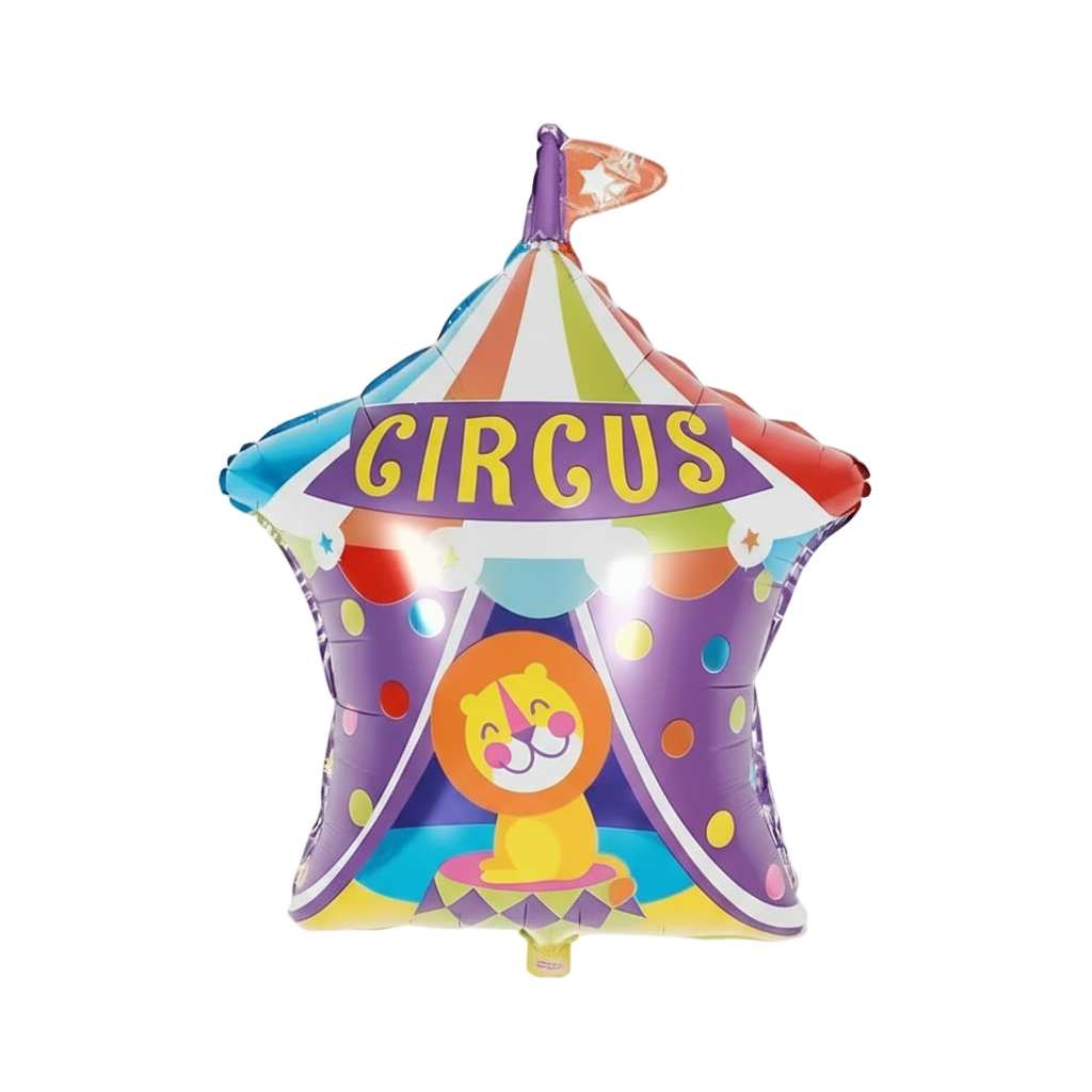 CIRCUS THEMED DEFLATED FOIL BALLOON - Winterberries
