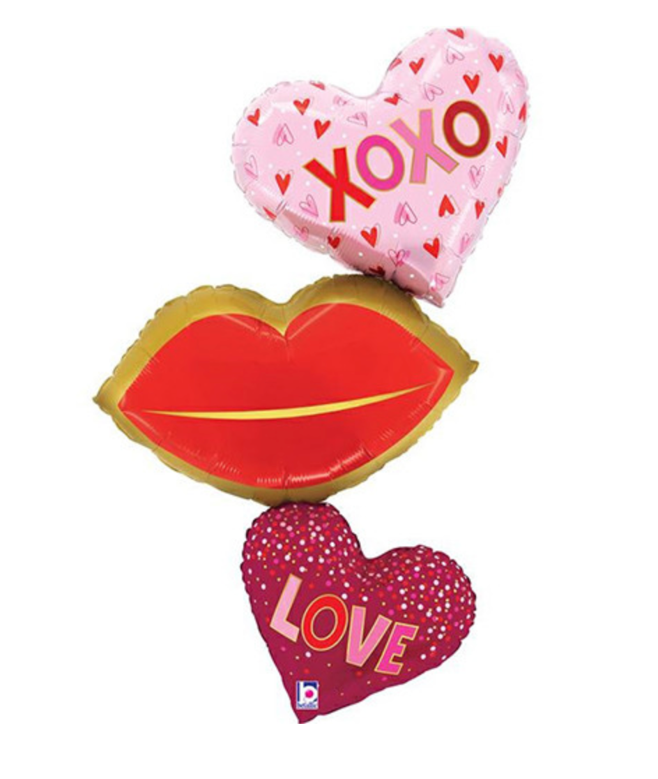 VALENTINE THEMED DEFLATED FOIL BALLOON - Winterberries