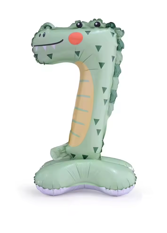 SELF STANDING 'NUMBER' FOIL DEFLATED BALLOON - Winterberries