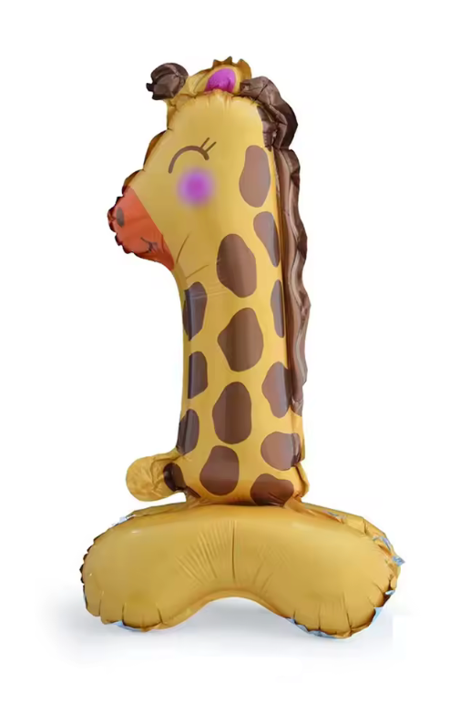 SELF STANDING 'NUMBER' FOIL DEFLATED BALLOON - Winterberries