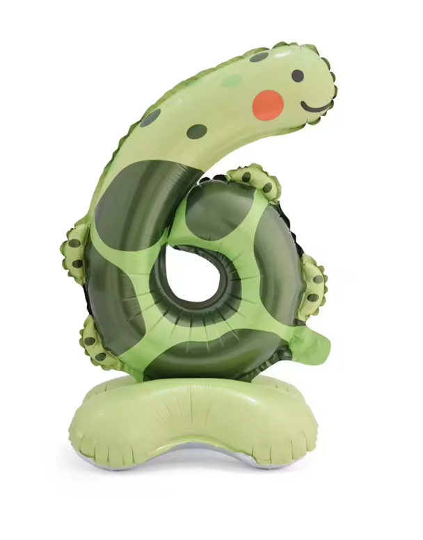 SELF STANDING 'NUMBER' FOIL DEFLATED BALLOON - Winterberries