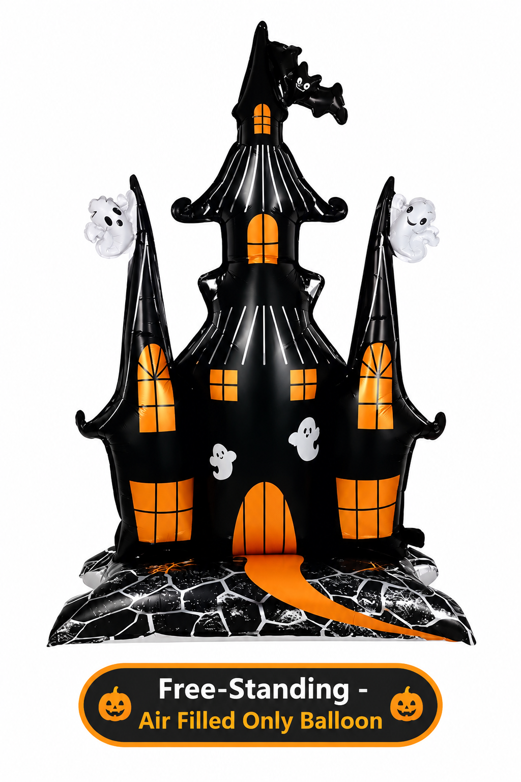 58" SPOOKY CASTLE FREE-STANDING FOIL BALLOON