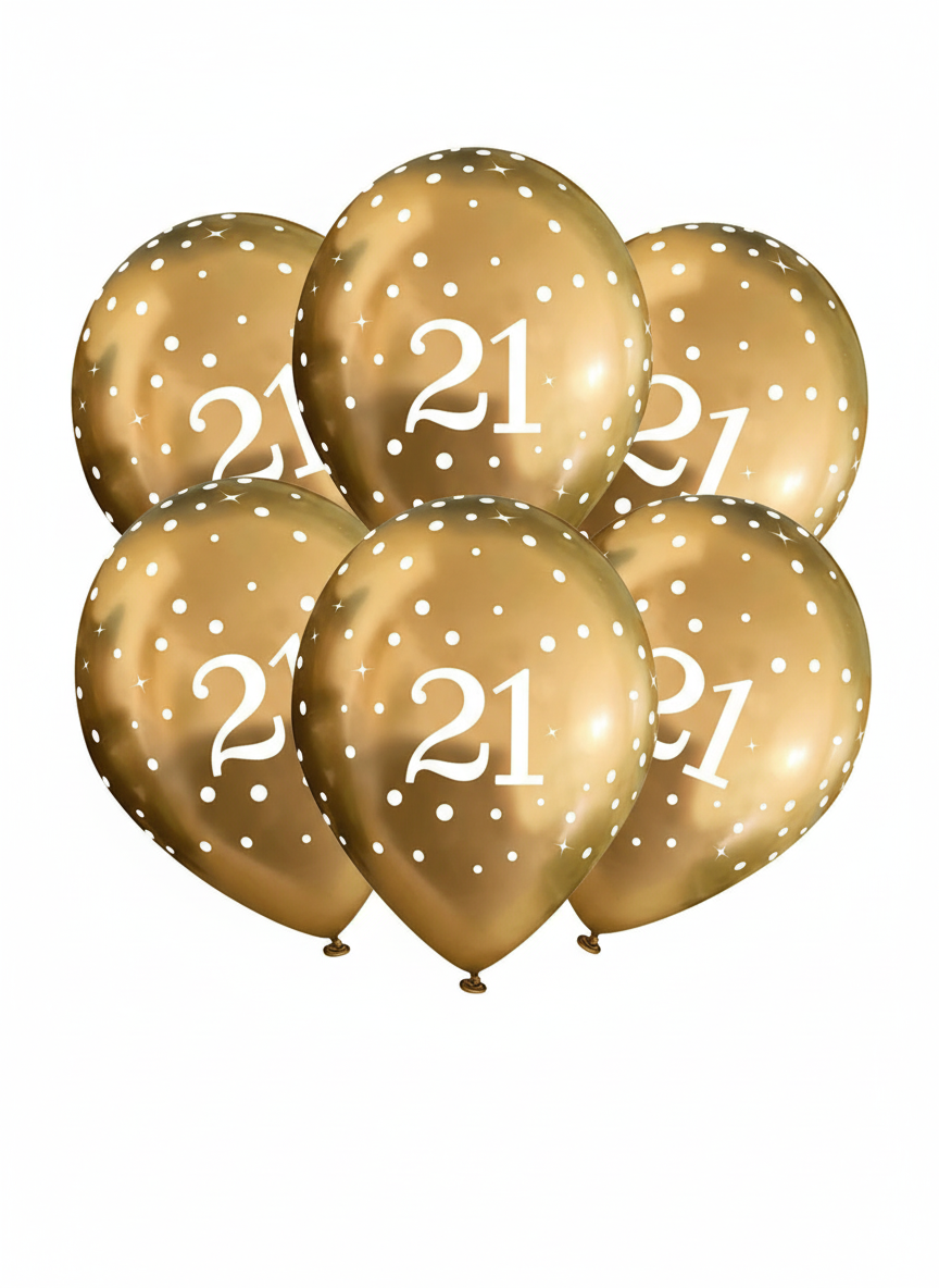 12" GOLD AGE ASSORTED LATEX BALLOONS BOUQUET
