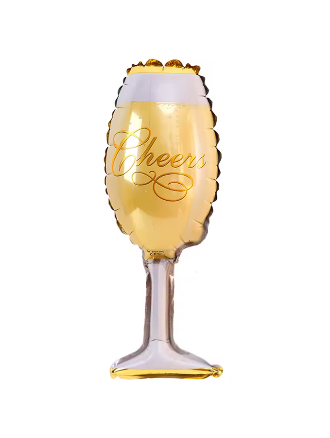 ALCOHOLIC DRINKS DEFLATED FOIL BALLOON