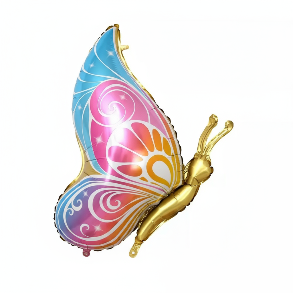 BUTTERFLY DEFLATED FOIL BALLOON