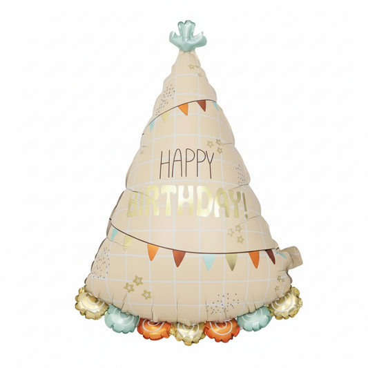 HAPPY BIRTHDAY DEFLATED FOIL BALLOON - Winterberries