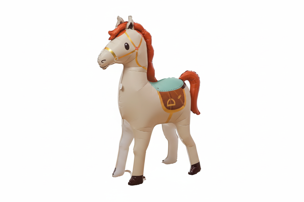 SELF-STANDING UNICORN/HORSE FOIL DEFLATED BALLOON - Winterberries