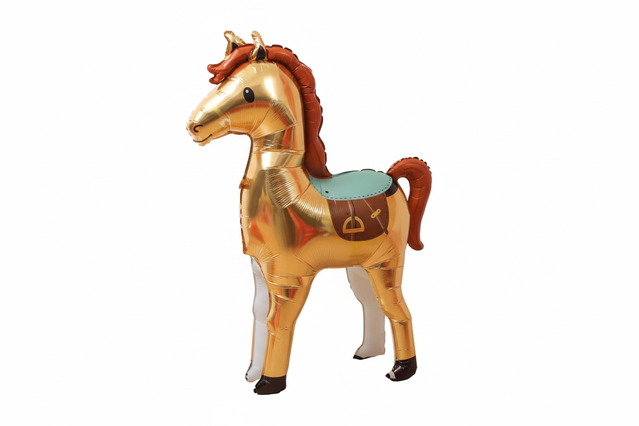 SELF-STANDING UNICORN/HORSE FOIL DEFLATED BALLOON - Winterberries