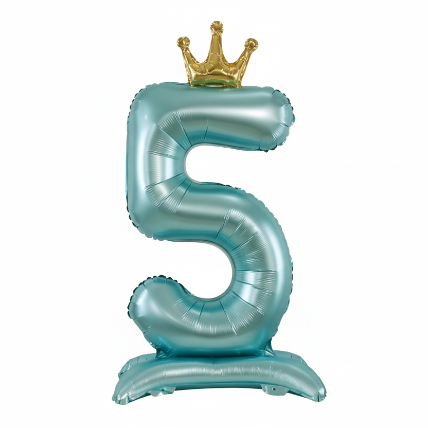 SELF STANDING 'NUMBER' FOIL DEFLATED BALLOON - Winterberries