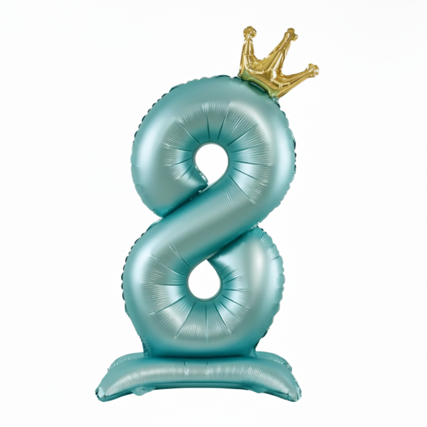 SELF STANDING 'NUMBER' FOIL DEFLATED BALLOON - Winterberries