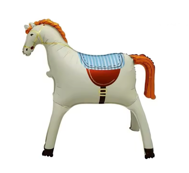 SELF-STANDING UNICORN/HORSE FOIL DEFLATED BALLOON - Winterberries