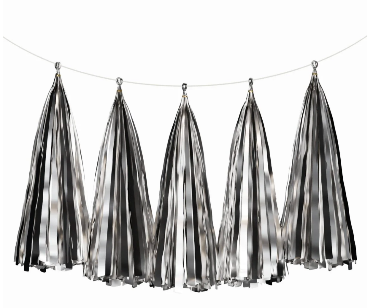 TISSUE PAPER TASSELS GARLAND - Winterberries