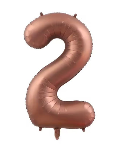 40" NUMBER '2' DEFLATED FOIL BALLOON