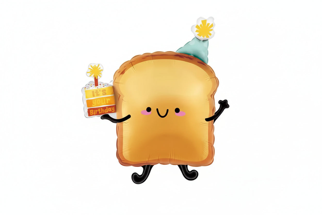 PARTY HAT THEME FOIL DEFLATED BALLOON - Winterberries