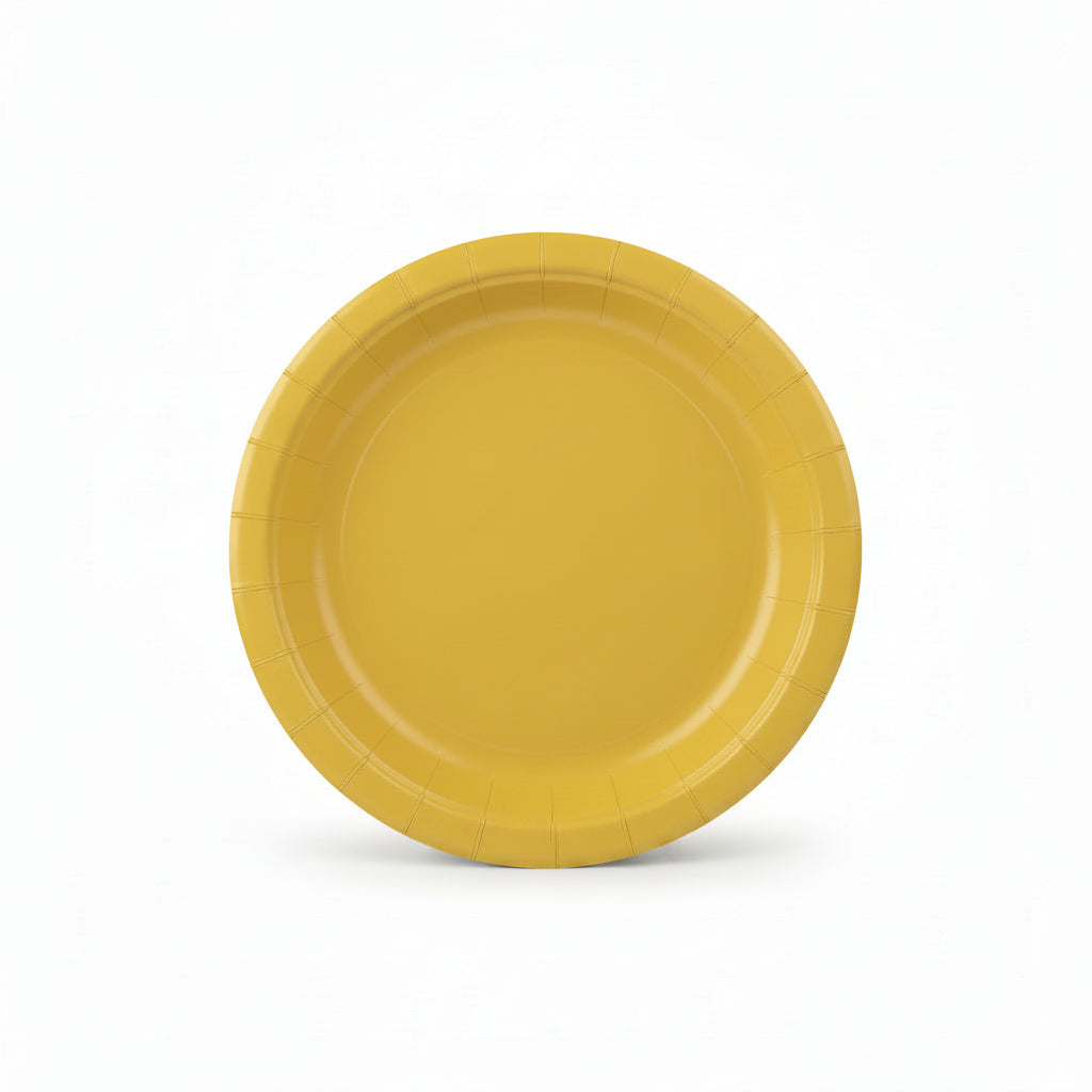 x10 SOLID COLOUR PAPER PLATES - Winterberries