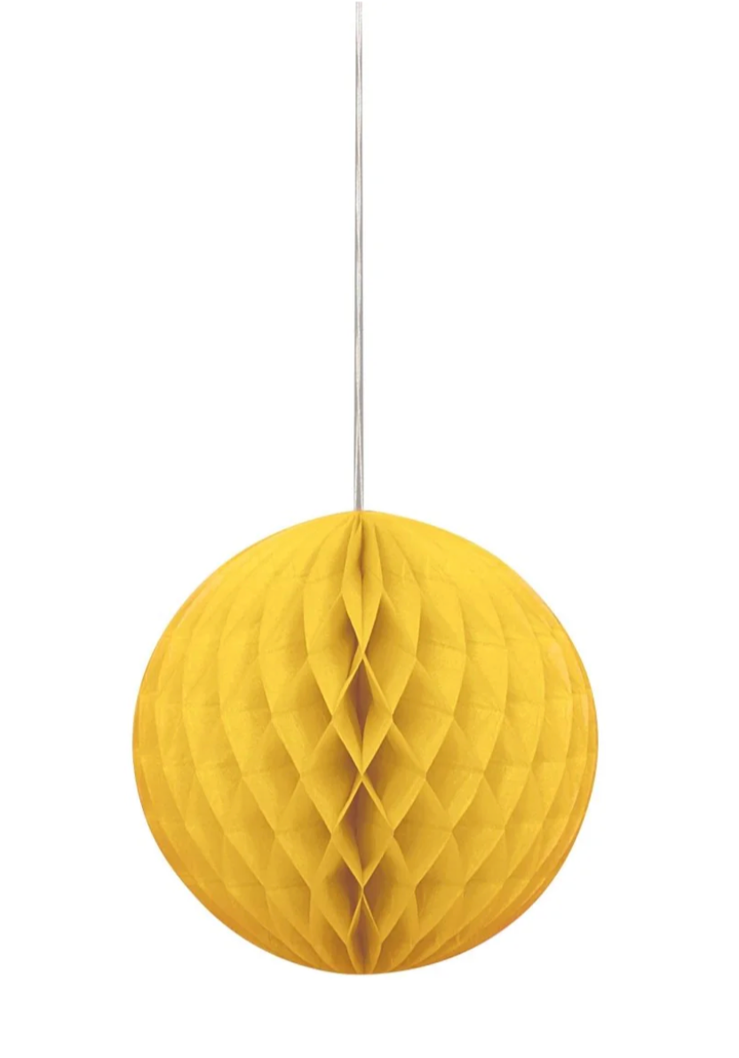 PAPER HONEYCOMB BALL - Winterberries