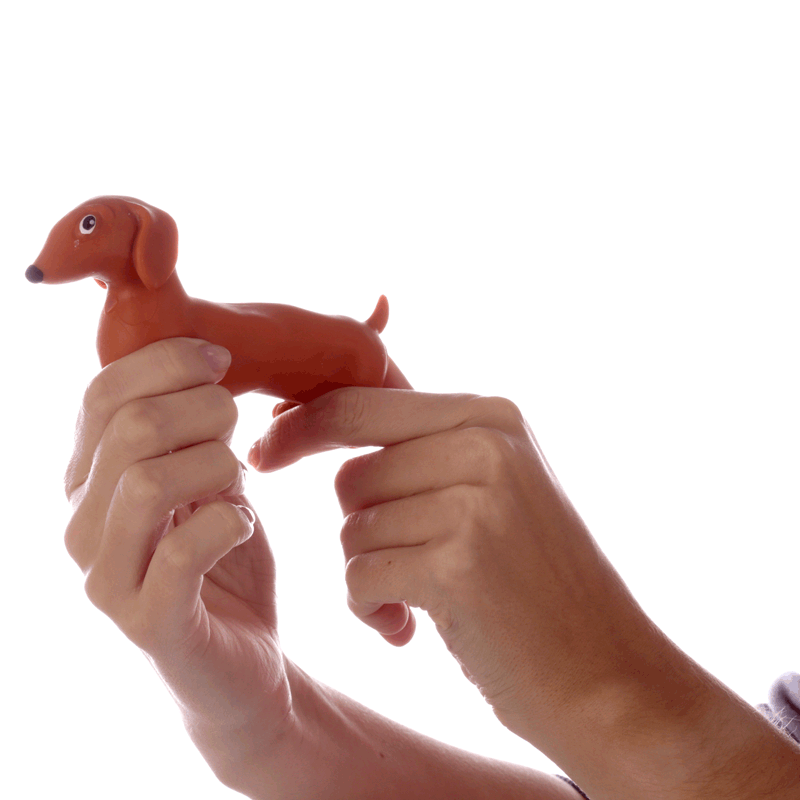 Squeezy Stretchy Dachshund Dog - Winterberries
