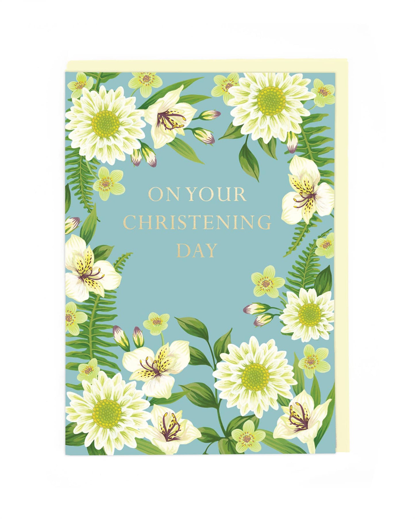 Christening Day Christening Card - Winterberries