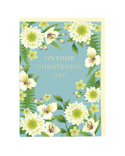 Christening Day Christening Card - Winterberries