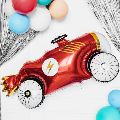 Partydeco Red Foil Car Balloon