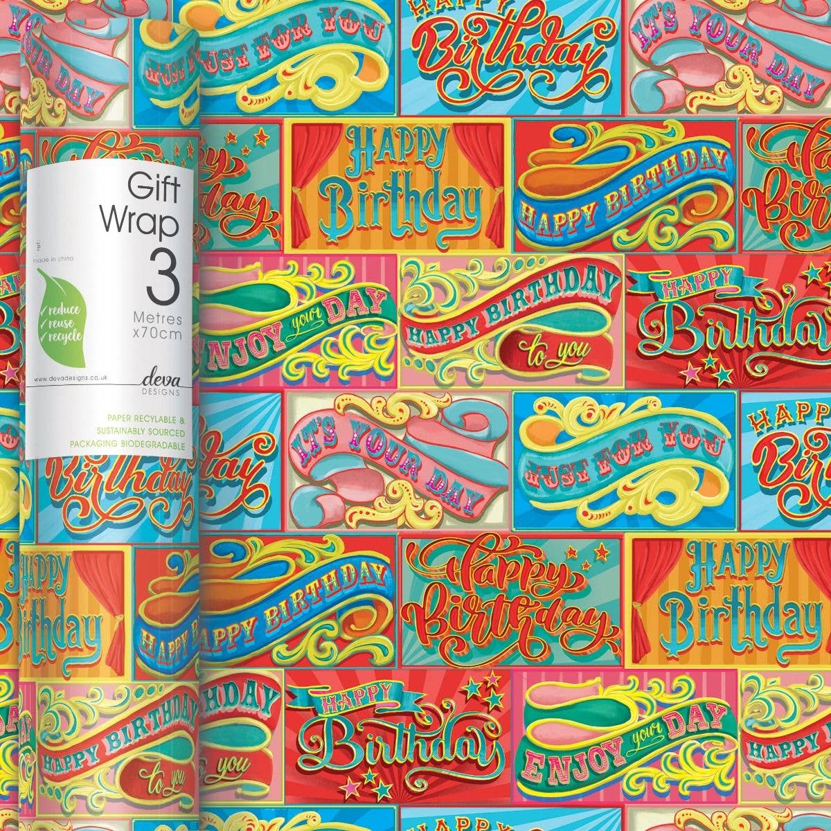 Roll Wrap | 3 m X 70 cm | Fun of the Fair