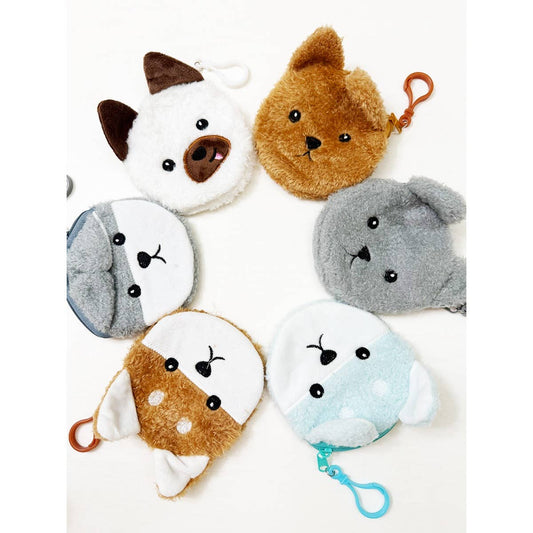 Animal Plush Coin Purse Key Chain - Winterberries