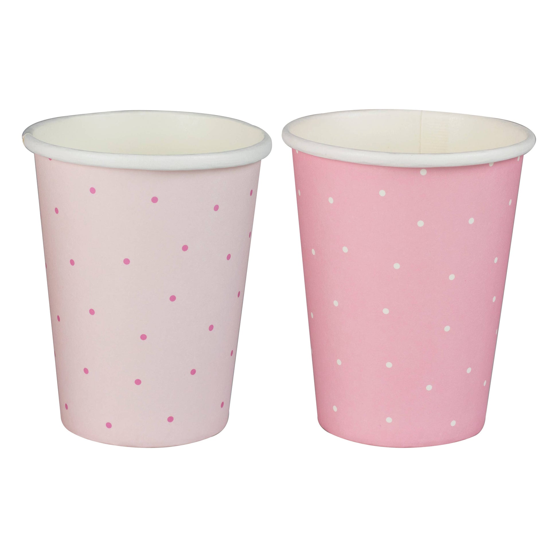 Pink Polka Dot Paper Cups - Winterberries