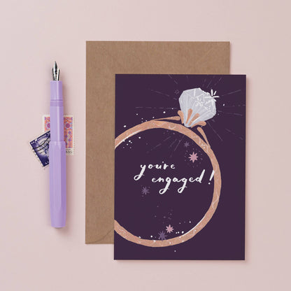ENGAGEMENT RING CARD - Winterberries