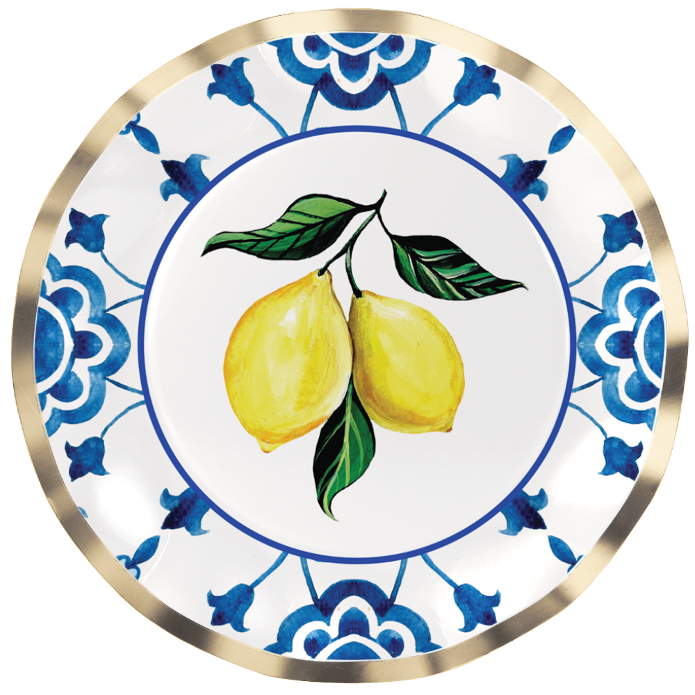X8 CAPRI COAST FOIL PAPER PLATES