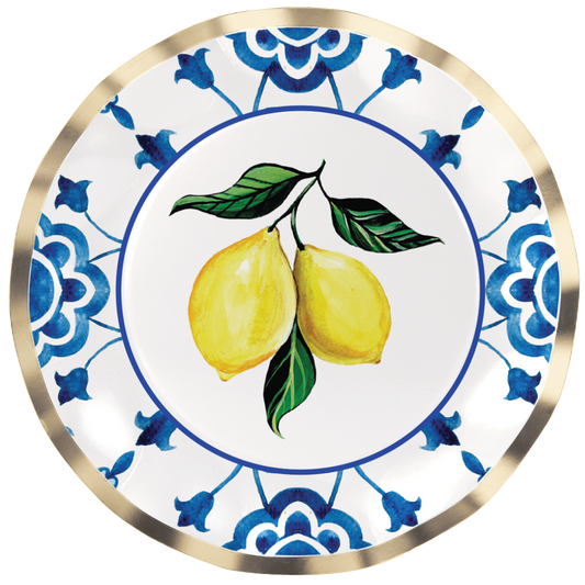 X8 CAPRI COAST FOIL PAPER PLATES