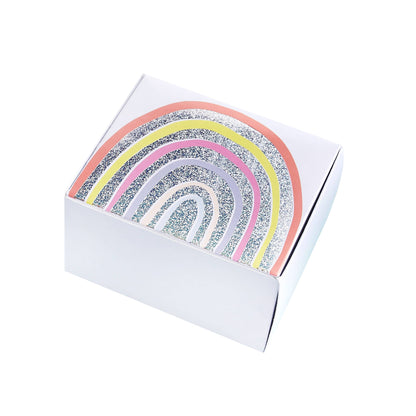 x10 RAINBOW MINI CAKE PAPER BOXES