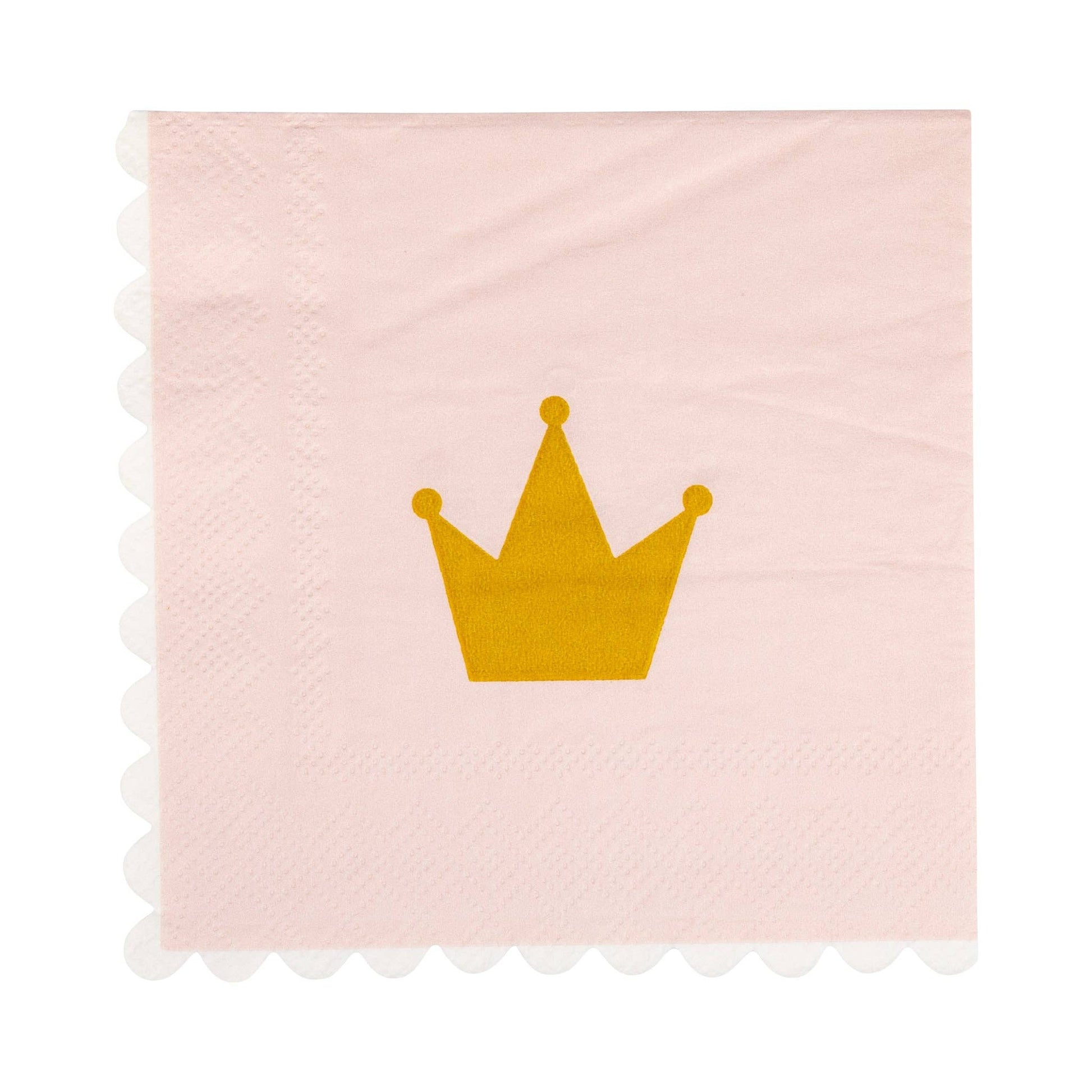 PLPRN38 - Foil Princess Crown Cocktail Napkin (18ct) - Winterberries