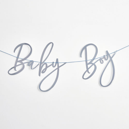 Blue 'Baby Boy' Banner 2M - Winterberries