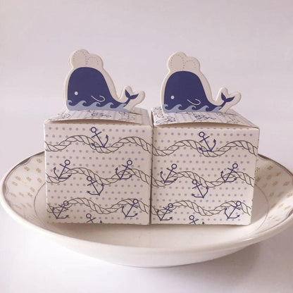 x10 Whale Anchor Candy Boxes - Winterberries