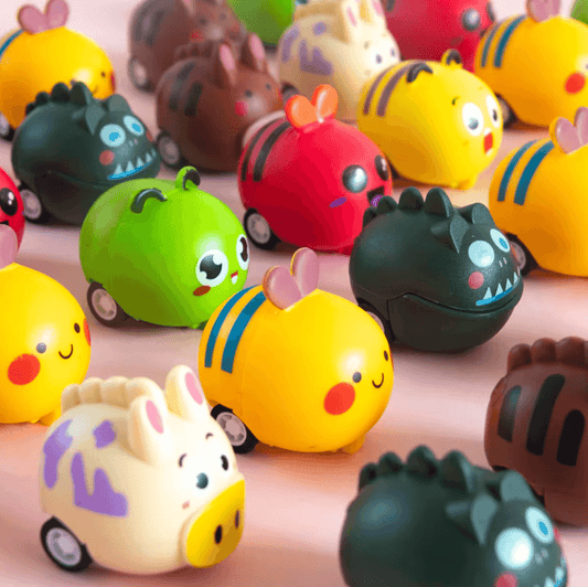 x1 Animal Push Back Toy Car - Winterberries