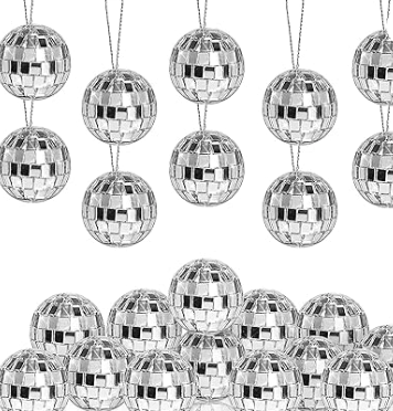5cm / 2 inch Disco Ball - Winterberries