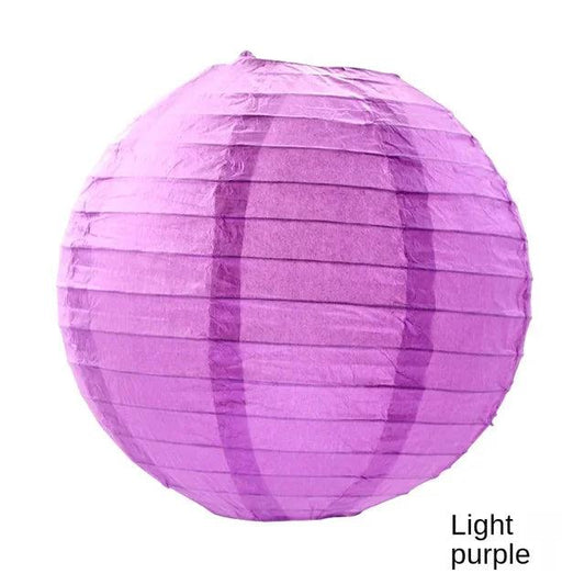 8" Purple Lantern - Winterberries