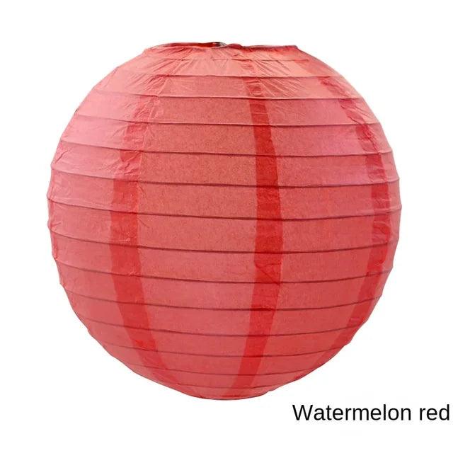 8" Watermelon Red Lantern - Winterberries