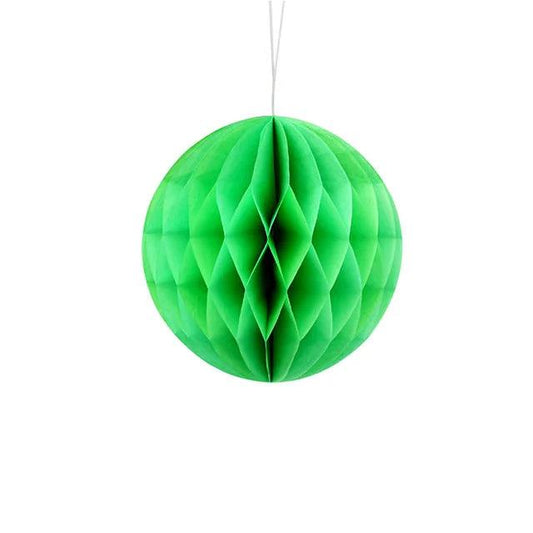 4" Green Honeycomb Ball - Winterberries