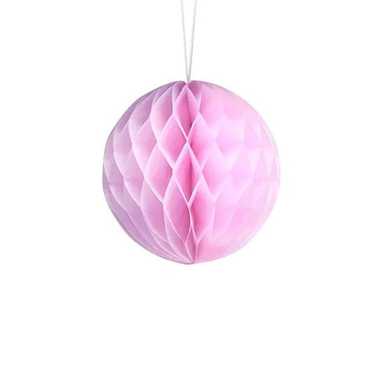 4" Pink Honeycomb Ball - Winterberries