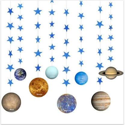 Stars Planets Hanging Garland - Winterberries