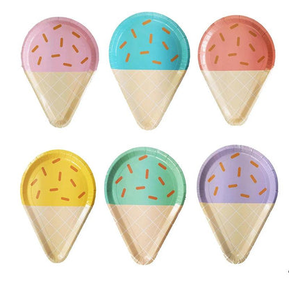 x6 Ice Cream Plates - Winterberries