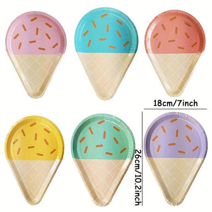 x6 Ice Cream Plates - Winterberries