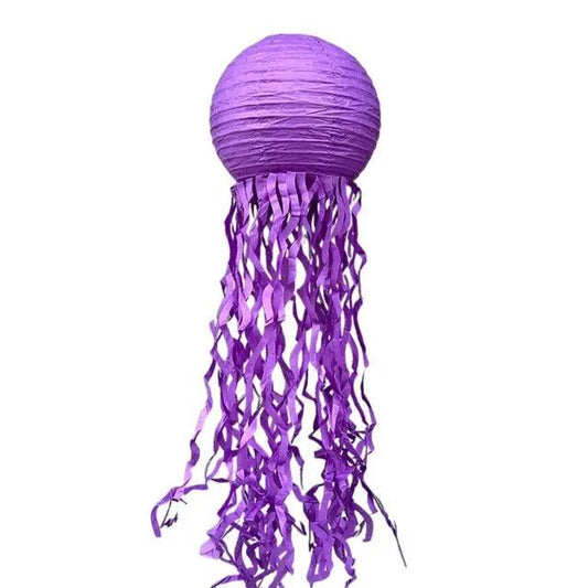10" Purple Jellyfish Lantern - Winterberries
