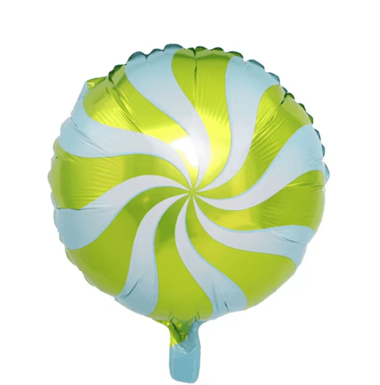 18" Lime/Blue Candy Foil Balloon - Winterberries
