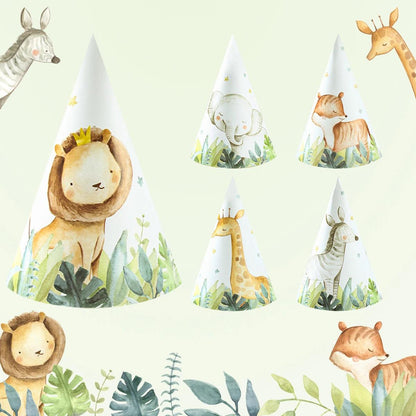 x6 Jungle Animal Hats - Winterberries