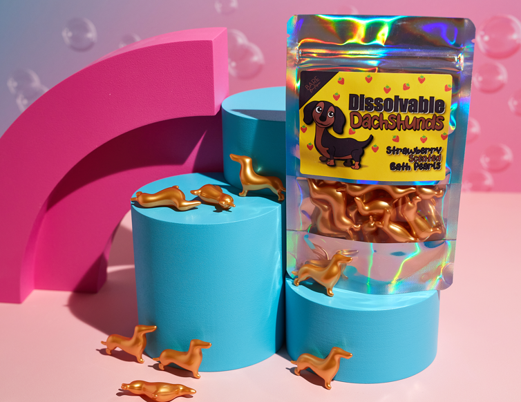 DASCHUND STRAWBERRY BATH PEARLS - Winterberries