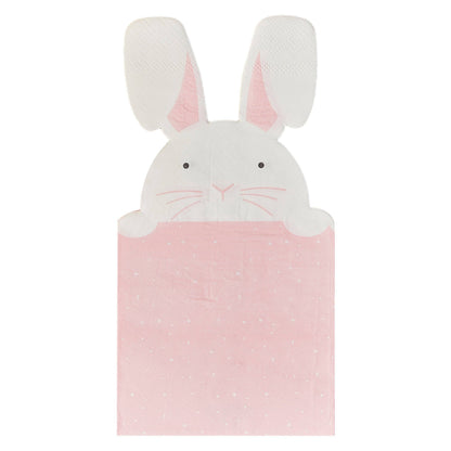 Peeking Bunny Easter Napkins - Winterberries